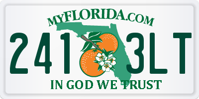 FL license plate 2413LT