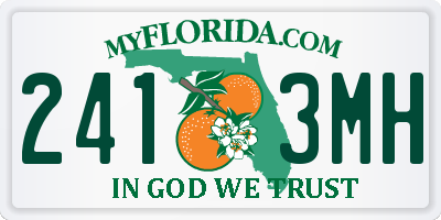 FL license plate 2413MH