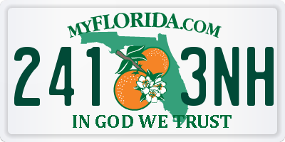 FL license plate 2413NH
