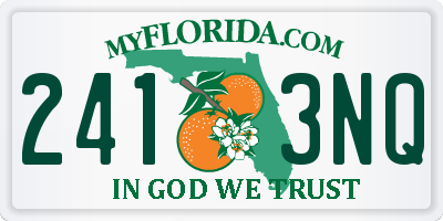 FL license plate 2413NQ