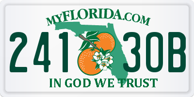 FL license plate 2413OB