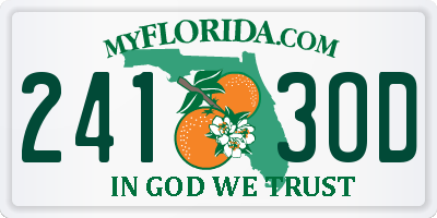 FL license plate 2413OD