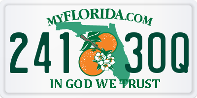 FL license plate 2413OQ