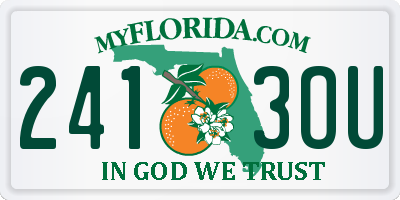 FL license plate 2413OU