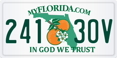 FL license plate 2413OV