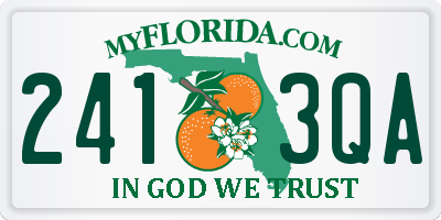 FL license plate 2413QA