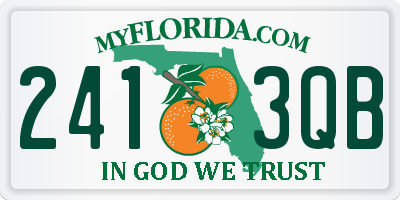 FL license plate 2413QB