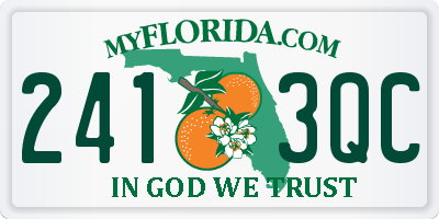 FL license plate 2413QC