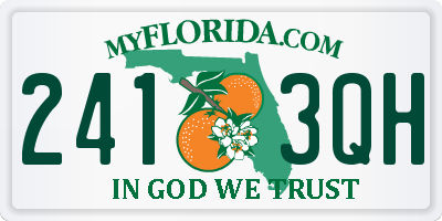 FL license plate 2413QH