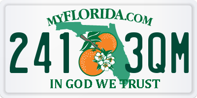 FL license plate 2413QM