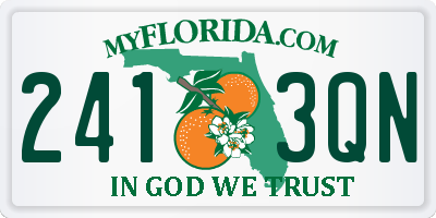 FL license plate 2413QN