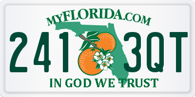 FL license plate 2413QT
