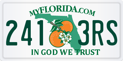 FL license plate 2413RS
