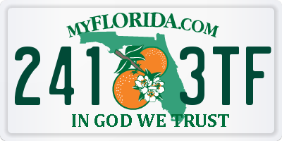 FL license plate 2413TF