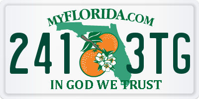 FL license plate 2413TG