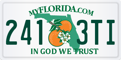 FL license plate 2413TI