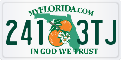 FL license plate 2413TJ