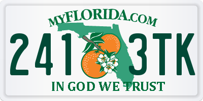 FL license plate 2413TK