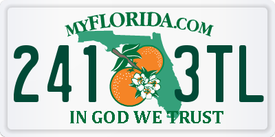 FL license plate 2413TL