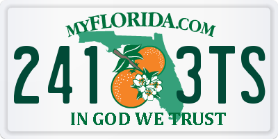 FL license plate 2413TS
