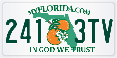 FL license plate 2413TV