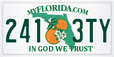 FL license plate 2413TY