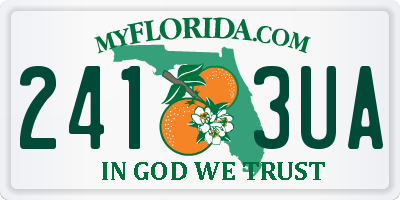 FL license plate 2413UA