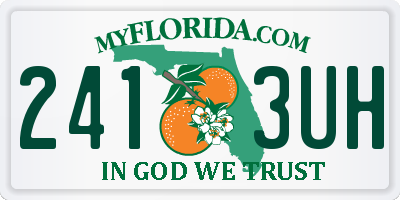 FL license plate 2413UH