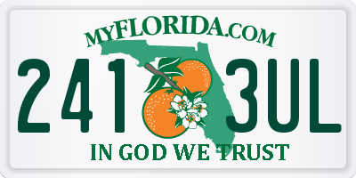 FL license plate 2413UL