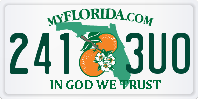 FL license plate 2413UO