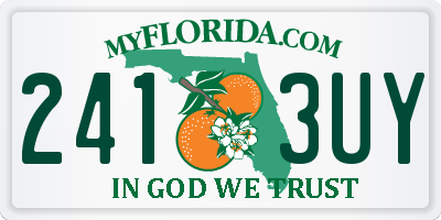 FL license plate 2413UY