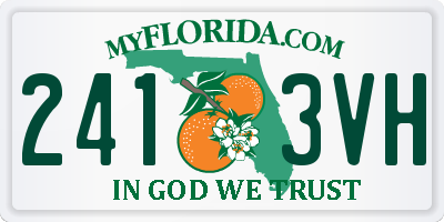 FL license plate 2413VH