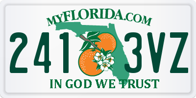FL license plate 2413VZ