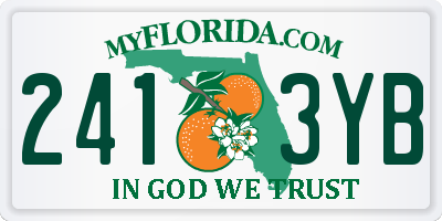 FL license plate 2413YB