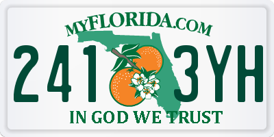 FL license plate 2413YH