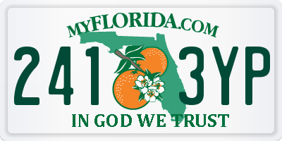 FL license plate 2413YP
