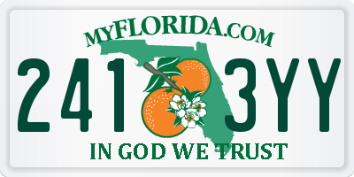 FL license plate 2413YY