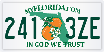 FL license plate 2413ZE