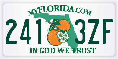 FL license plate 2413ZF