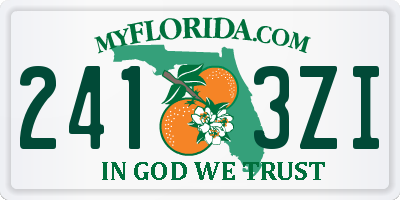 FL license plate 2413ZI