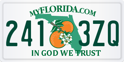 FL license plate 2413ZQ