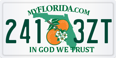 FL license plate 2413ZT