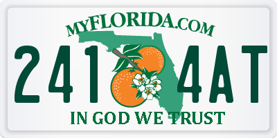 FL license plate 2414AT