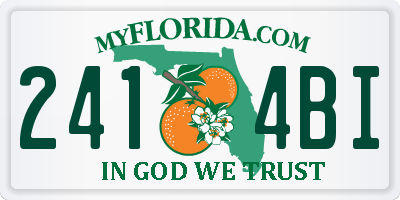 FL license plate 2414BI