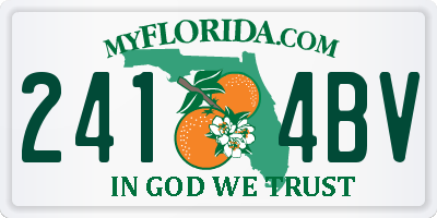 FL license plate 2414BV