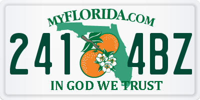 FL license plate 2414BZ