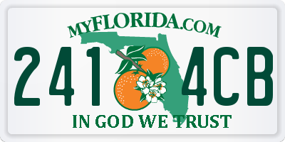 FL license plate 2414CB