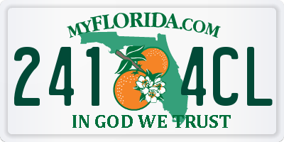 FL license plate 2414CL