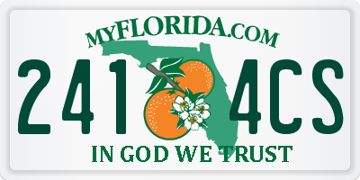 FL license plate 2414CS