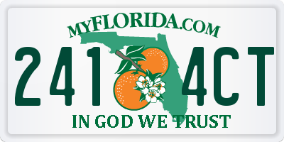 FL license plate 2414CT
